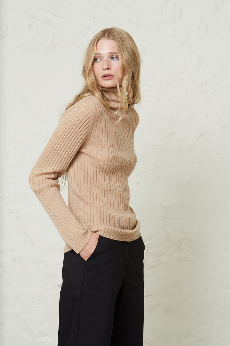 Absolut cashmere-Aline Camel Blouse-Justbrazil