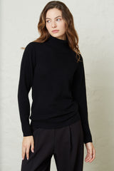 Absolut Cashmere-Ninon Black Blouse-Justbrazil