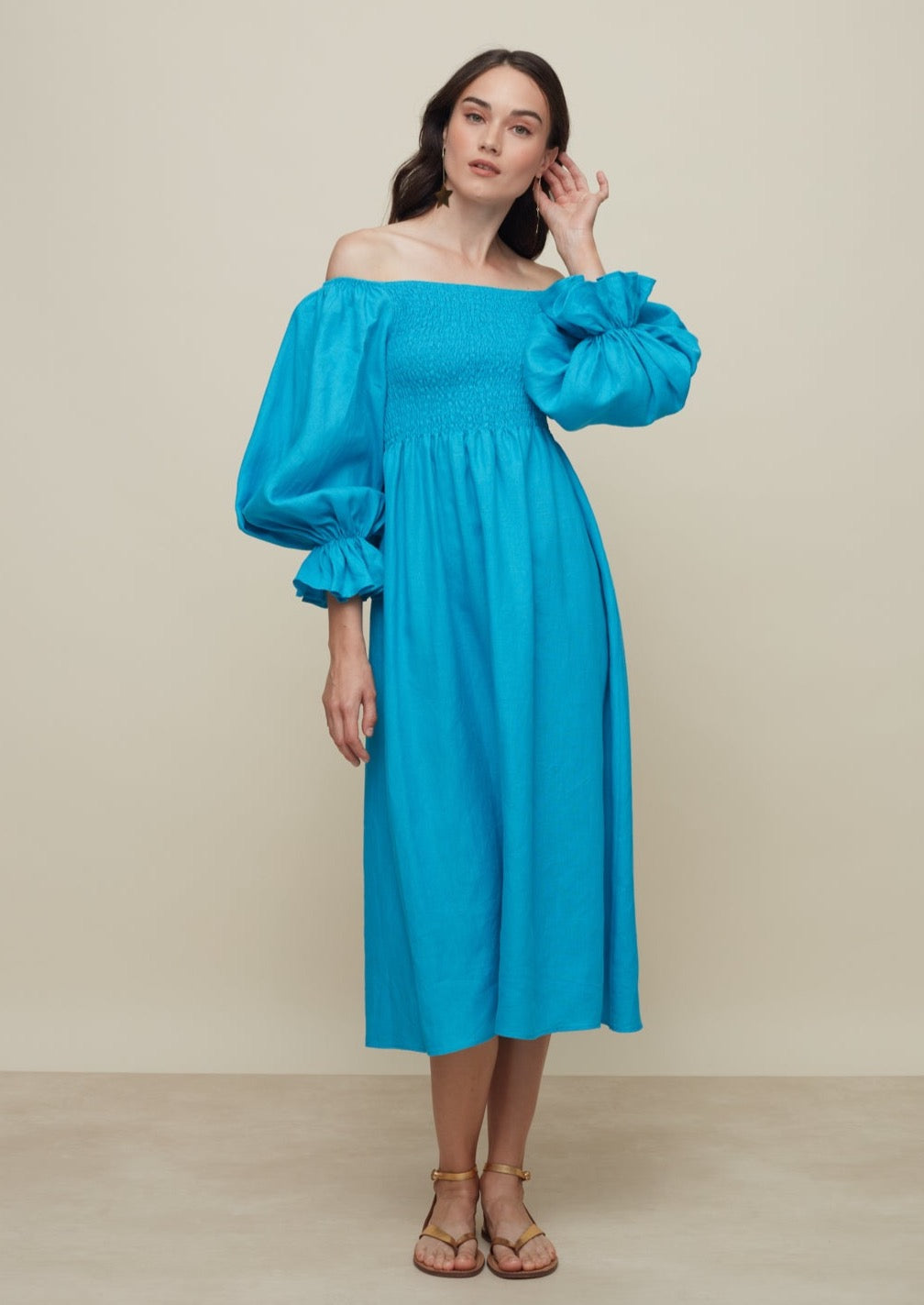 Hortencia Turquoise Dress