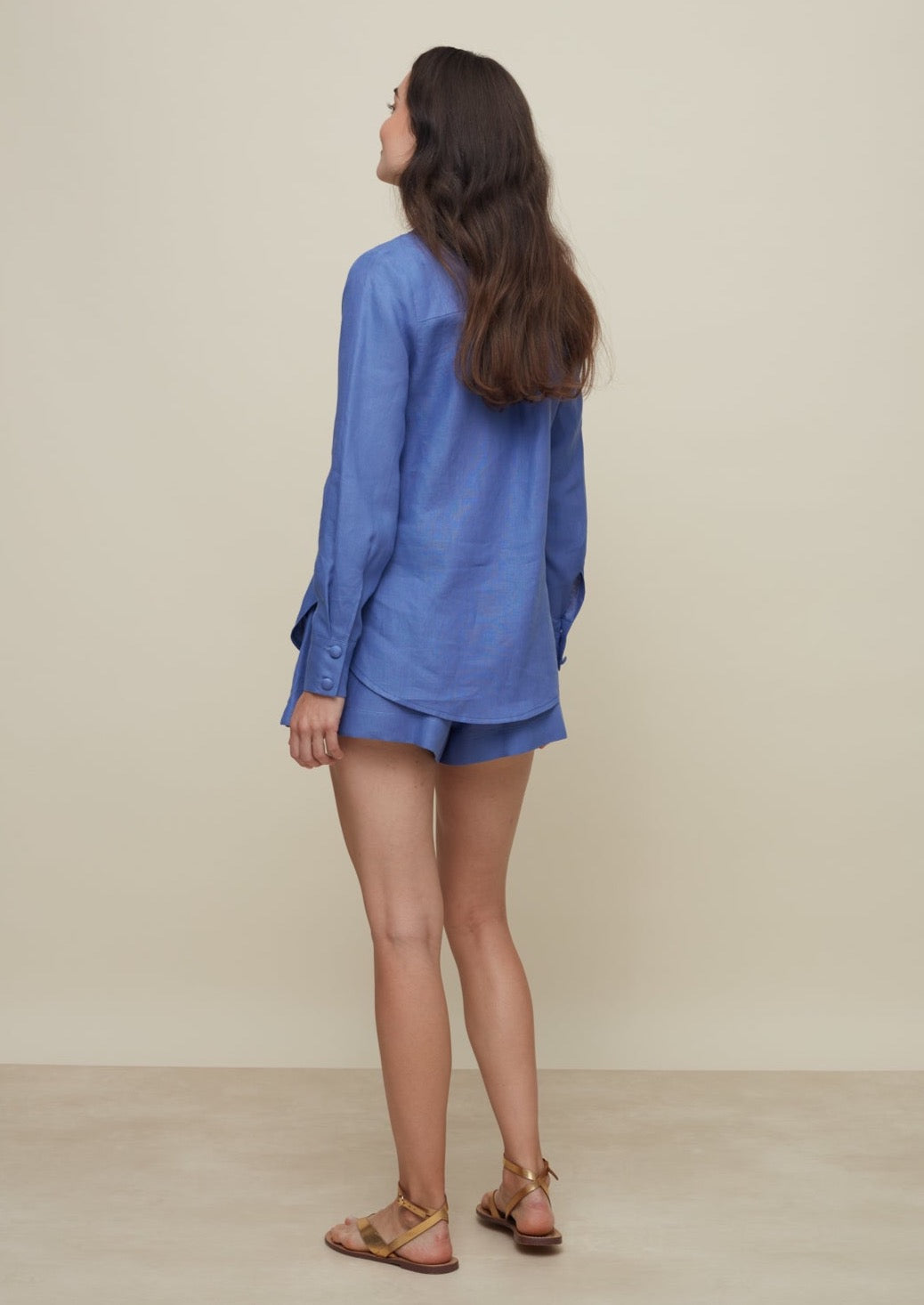 GALERIA-METIS MAUVE BLUE SHIRT-JUST BRAZIL