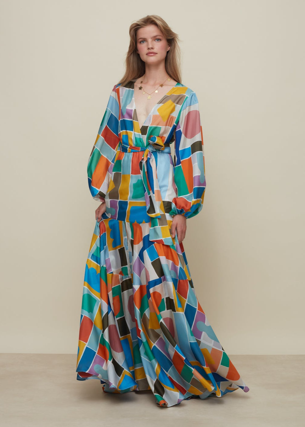 Galeria-Ivy Game Silk Dress-Justbrazil