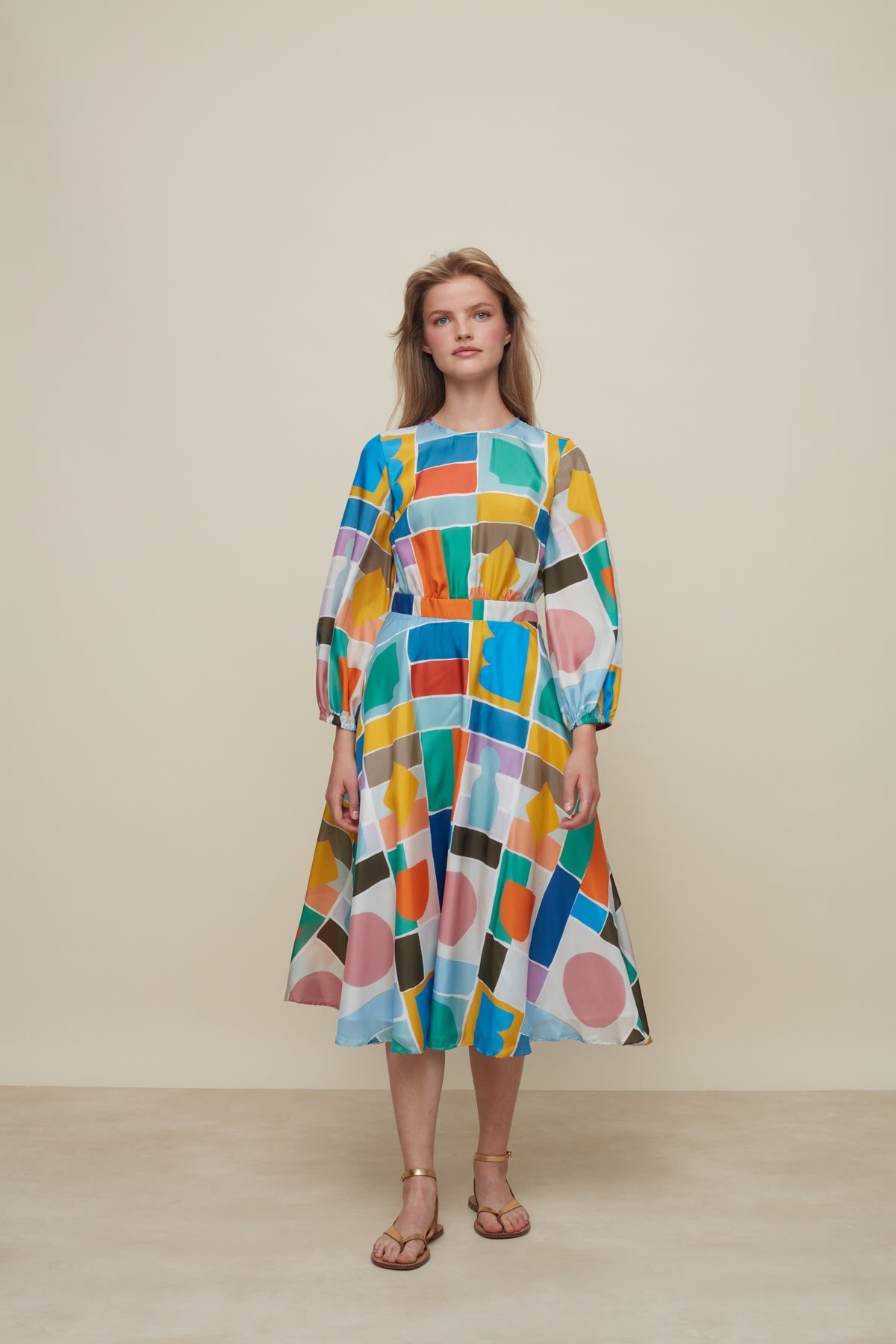 GALERIA-ROSE GAME SILK DRESS-JUST BRAZIL 