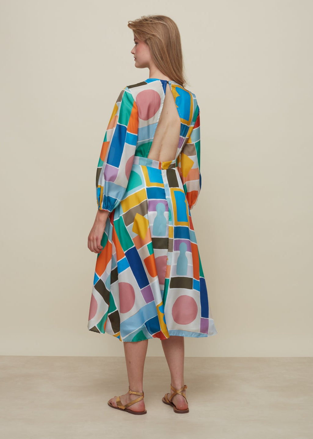 GALERIA-ROSE GAME SILK DRESS-JUST BRAZIL 