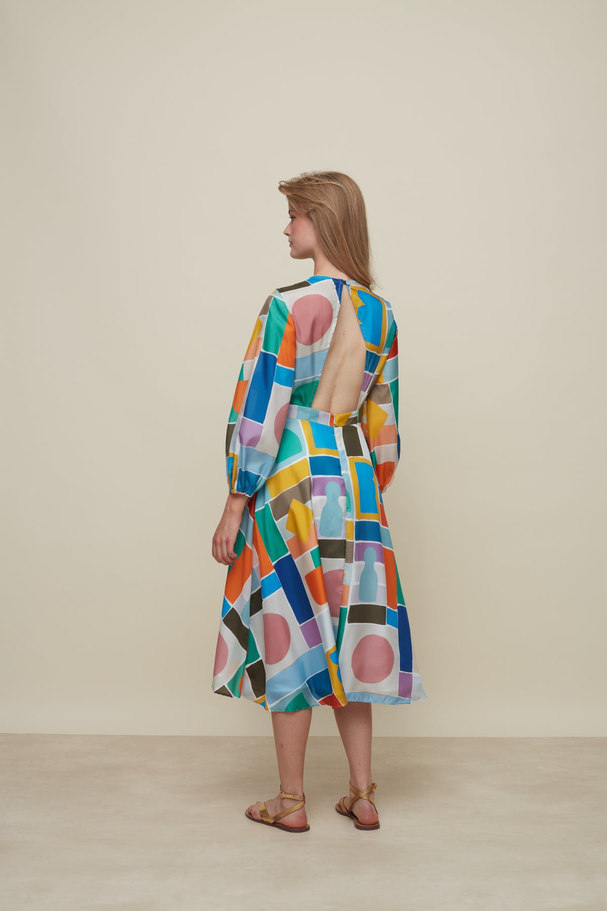 GALERIA-ROSE GAME SILK DRESS-JUST BRAZIL 