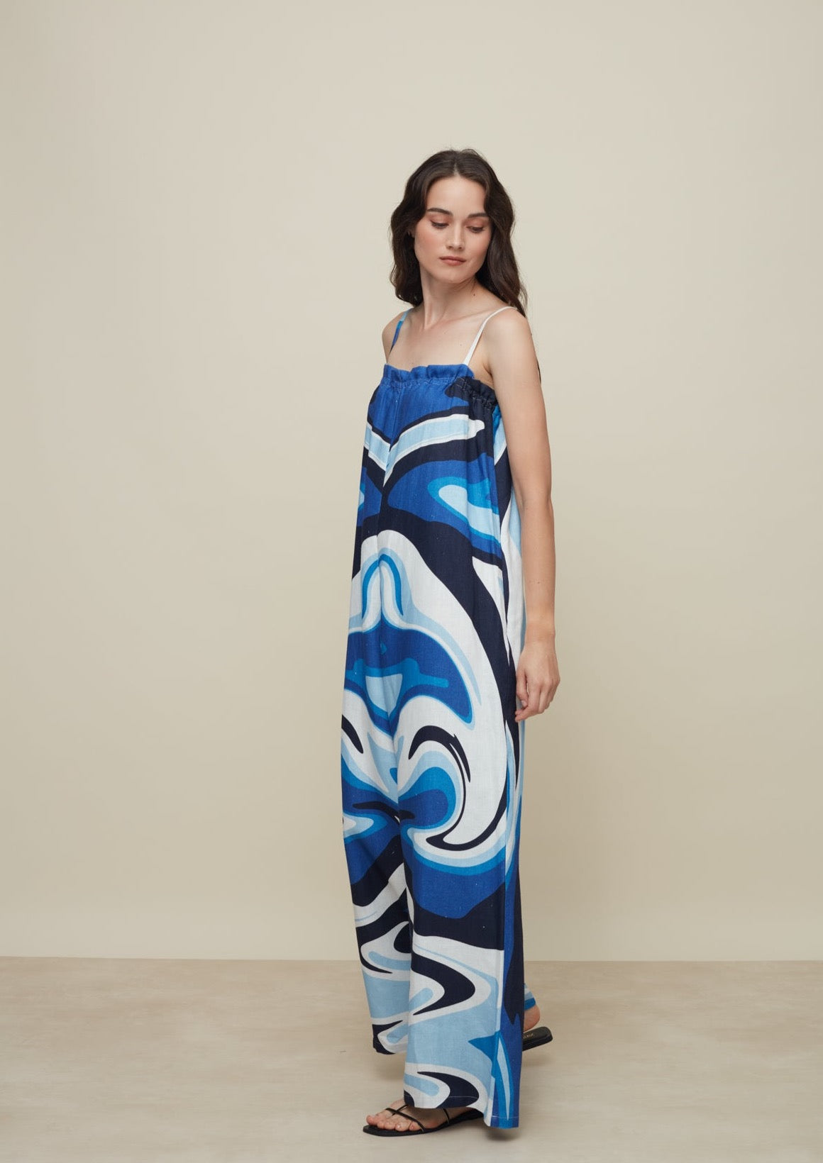 GALERIA-PARATY LIQUID BLUE JUMPSUIT-JUST BRAZIL