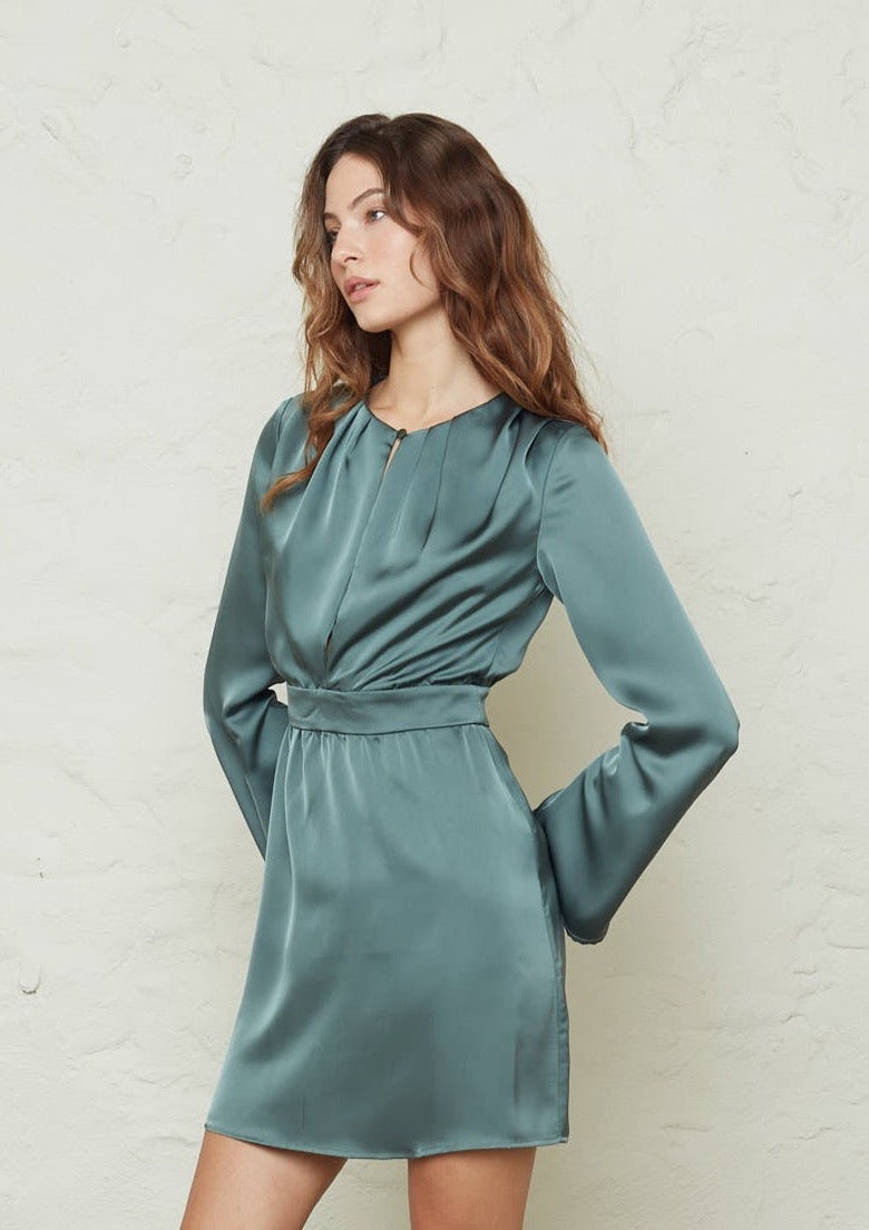 Lavander Dark Khaki Dress