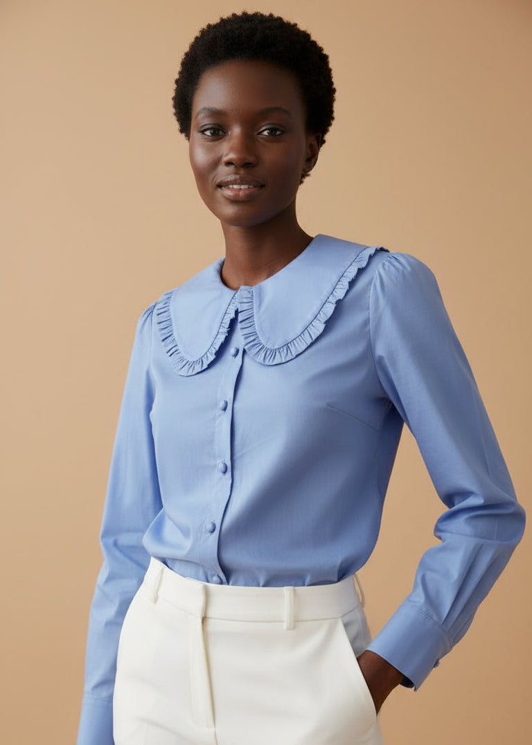 Janine Lolita Ciel Blue Shirt