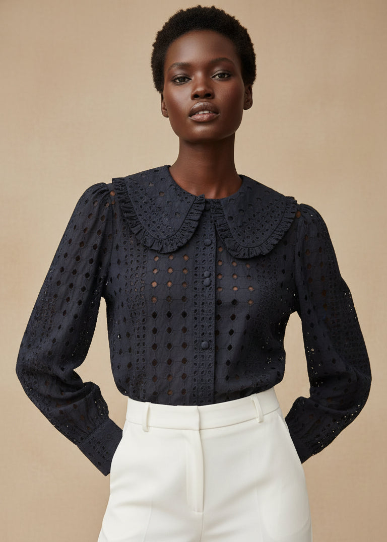 Janine Rechelier Black Shirt