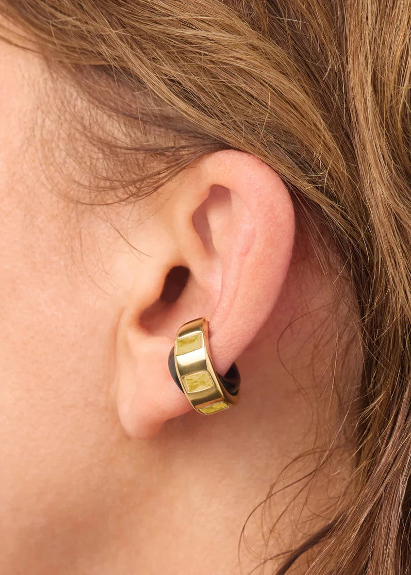 Draco Black Gold Ear Cuff