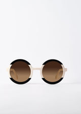 Lydia II Black Ivory Sunglasses