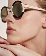 Lydia II Black Ivory Sunglasses