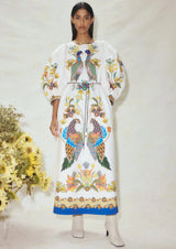 Effie Puff Sleeve Midi Dress