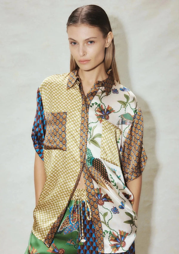 ALEMAIS-BIRDIE SPLICED SHIRT-JUST BRAZIL