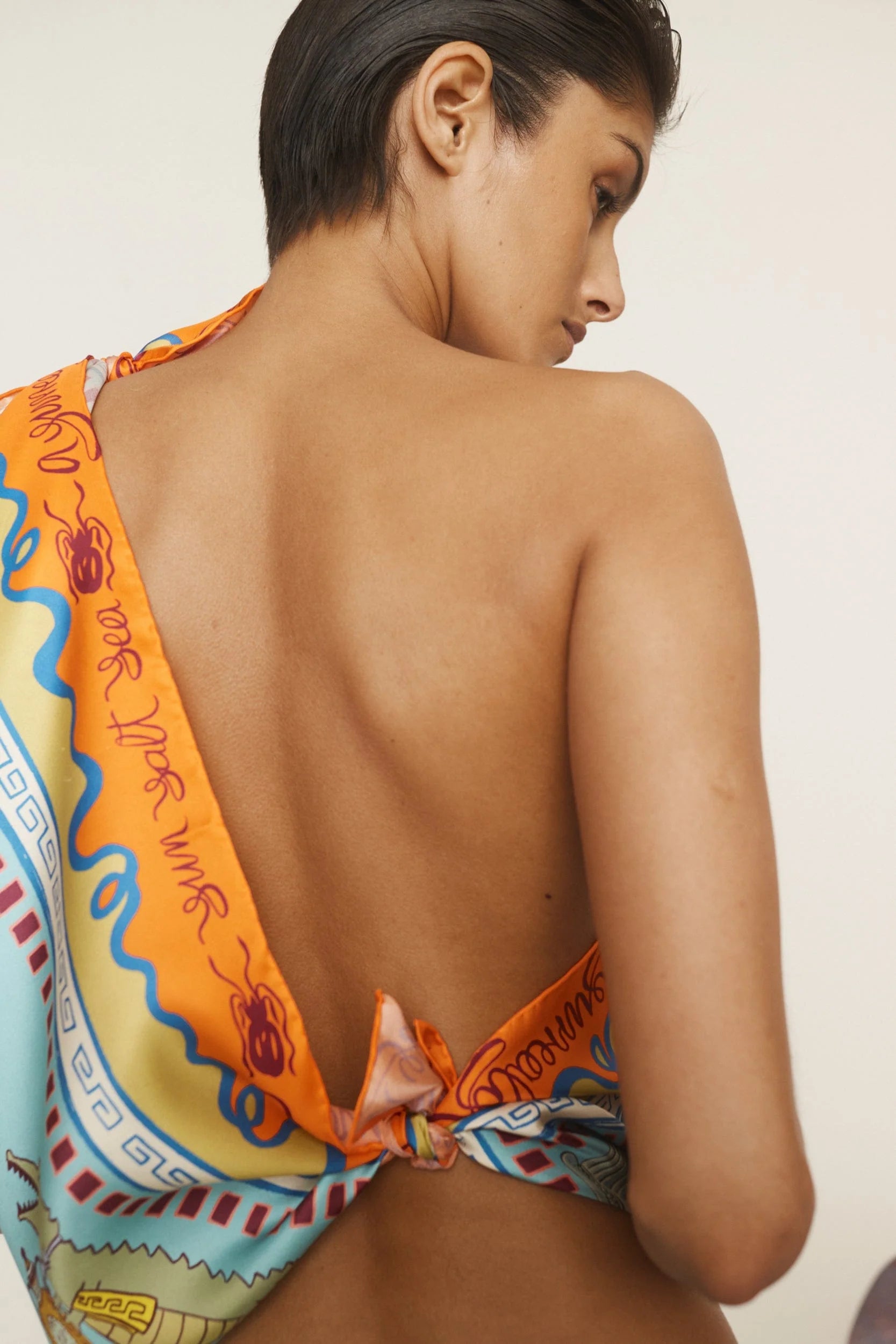 Surrealist Summer Silk Scarf