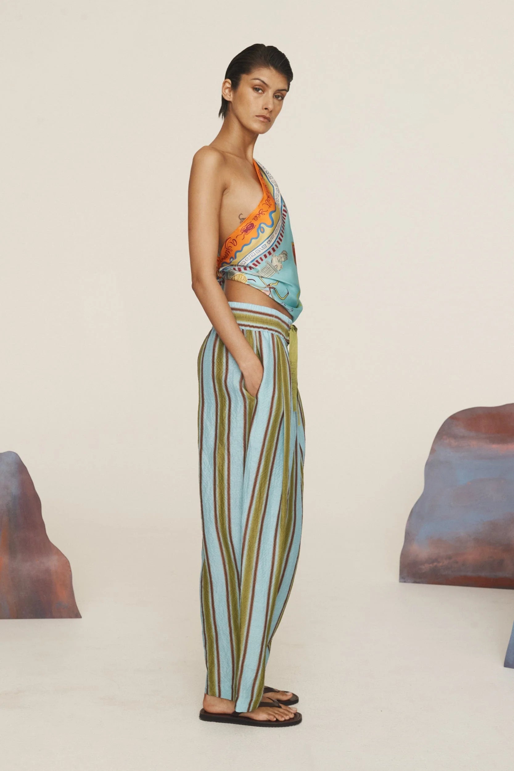 Surrealist Summer Silk Scarf