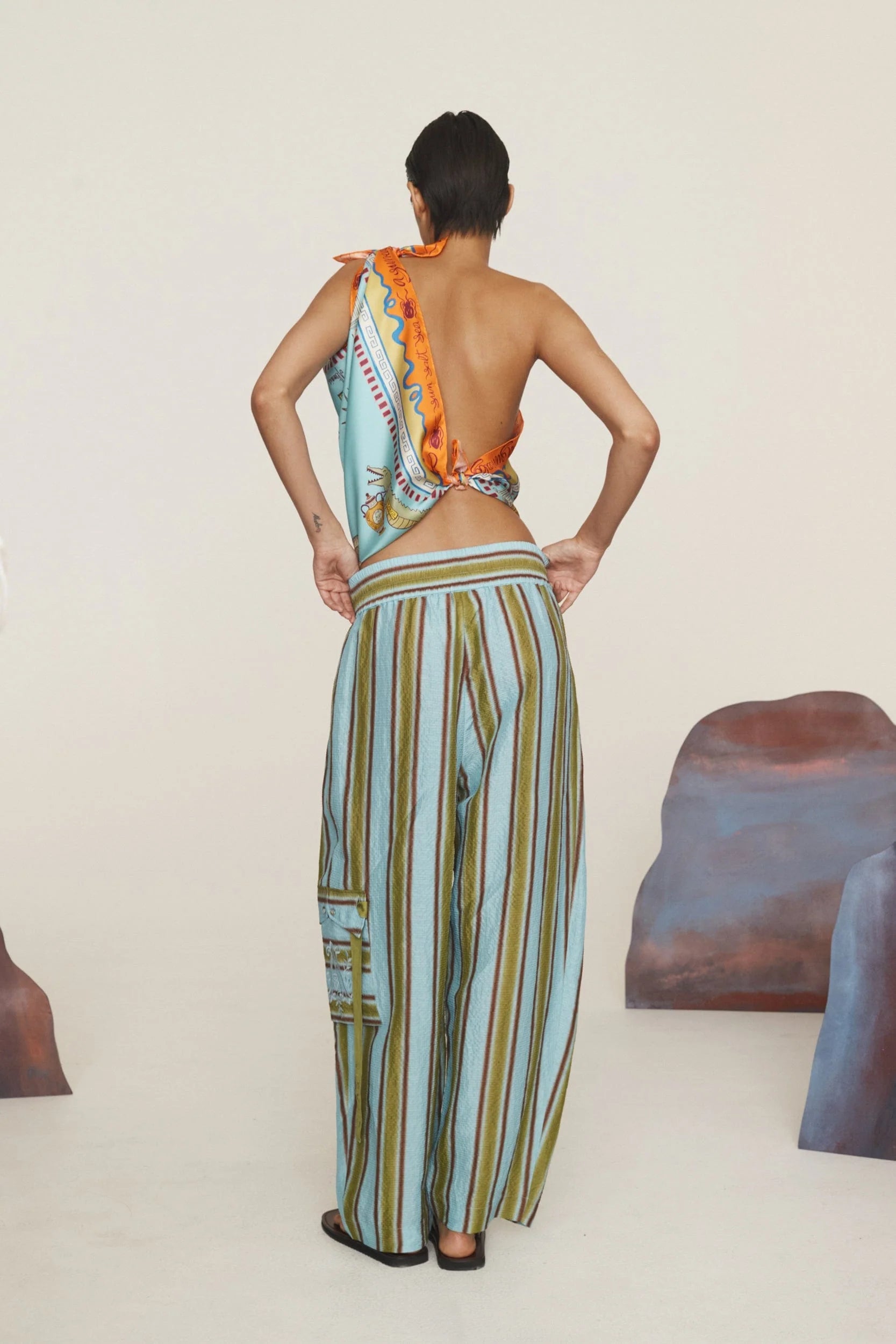 Surrealist Summer Silk Scarf