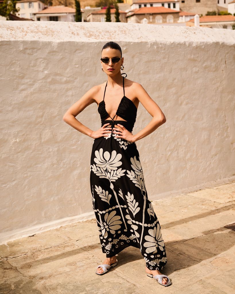 Melity Black White Dress