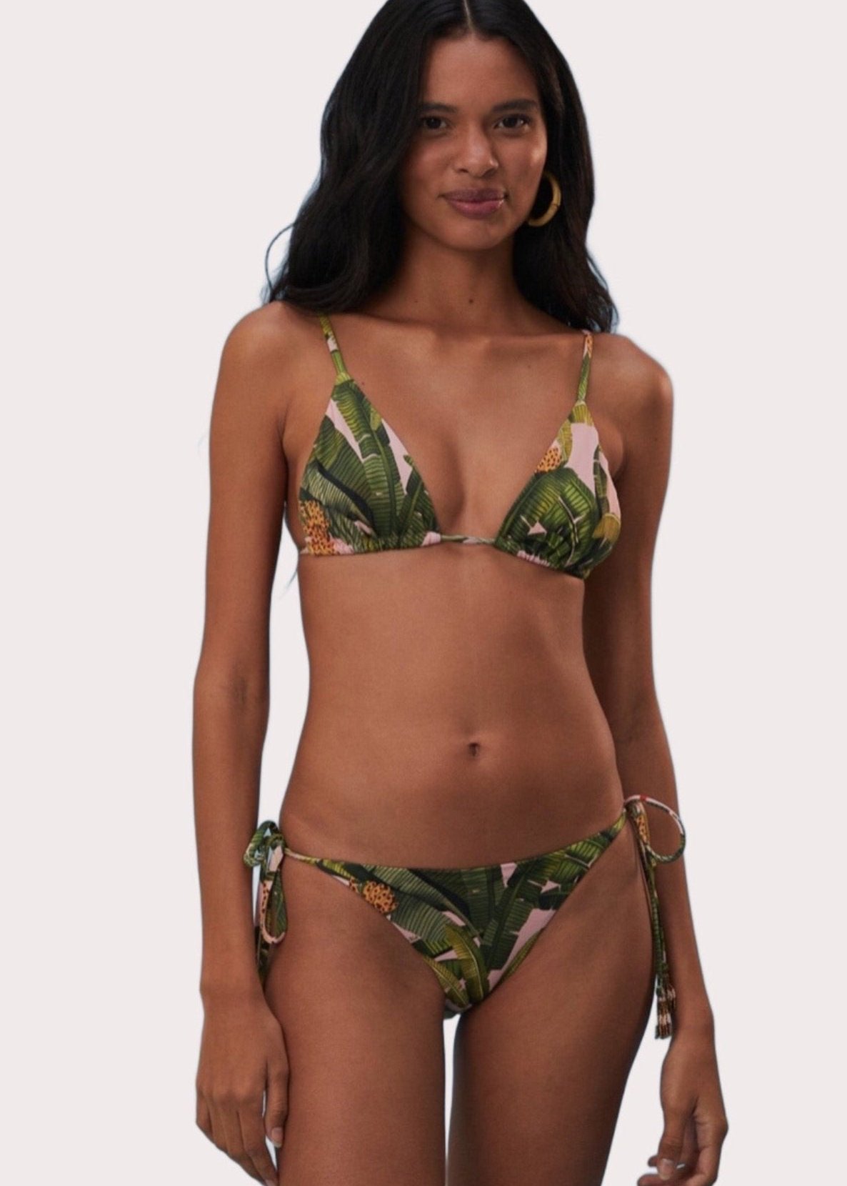 Banana Leaves Bikini Tie Side Bikini