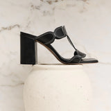 Herminia Black Heel Sandals