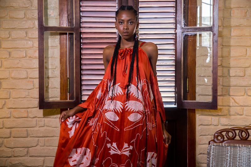 Three Ways Embroidered Kaftan
