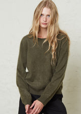 Absolut cashmere-Cerena Kaki Blouse-Justbrazil