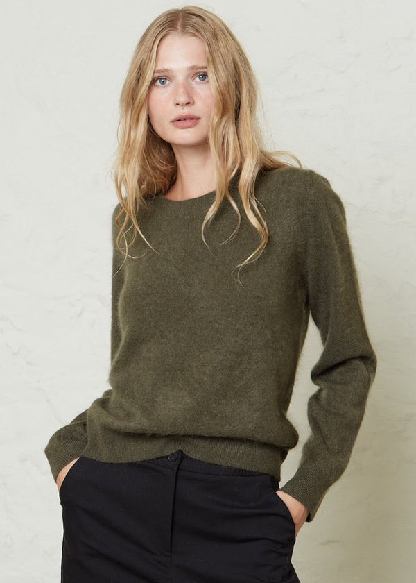 Absolut cashmere-Cerena Kaki Blouse-Justbrazil