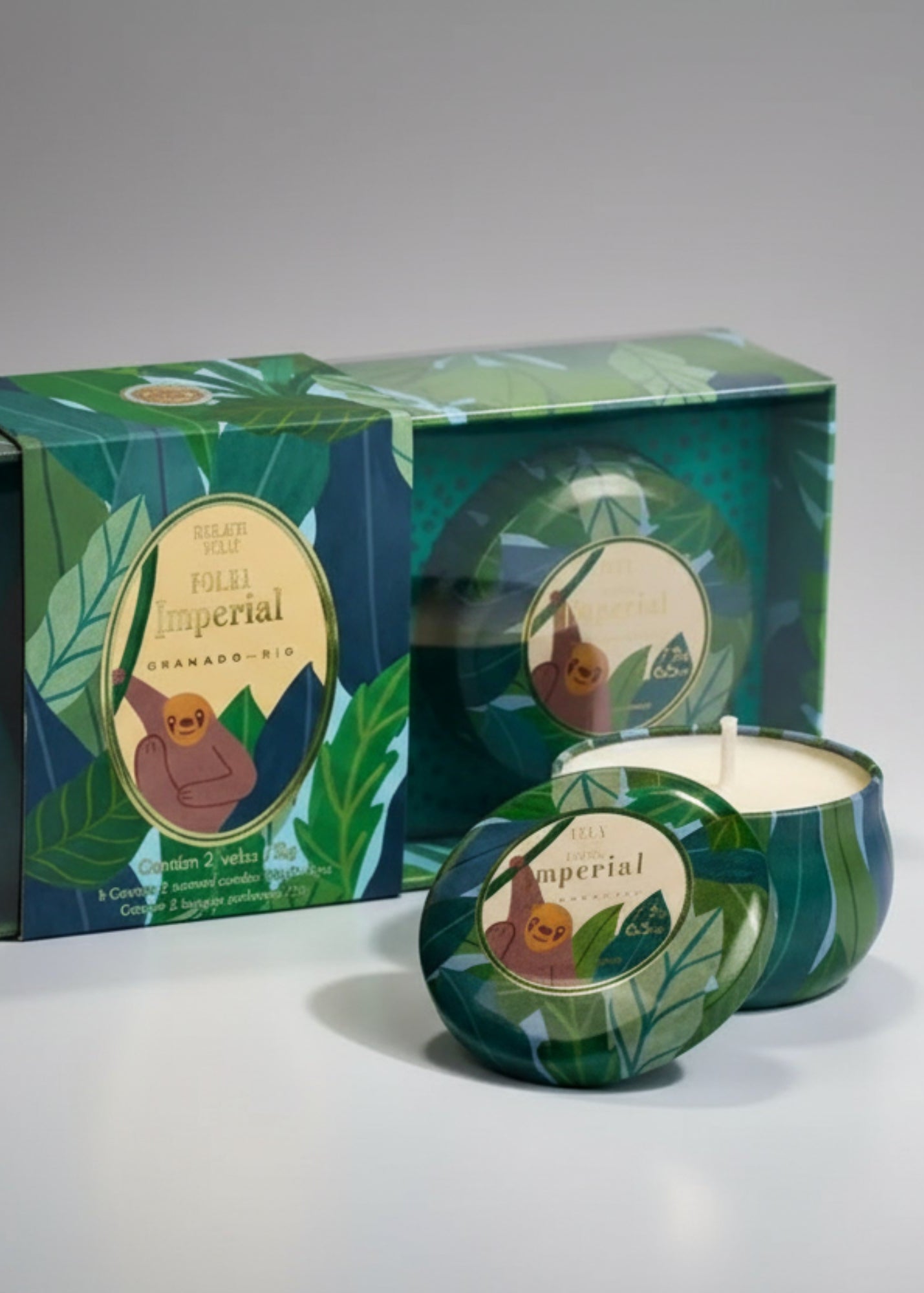 Granado-Folha Imperial Mini Duo Candles-Justbrazil