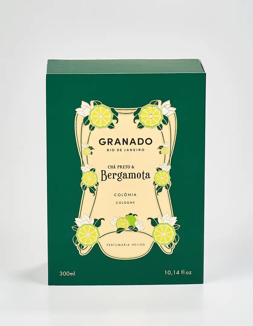 Granado-Chá Preto & Bergamota Eau de Cologne 300ml-Justbrazil