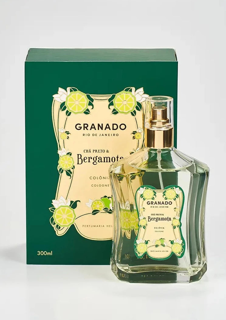 Granado-Chá Preto & Bergamota Eau de Cologne 300ml-Justbrazil