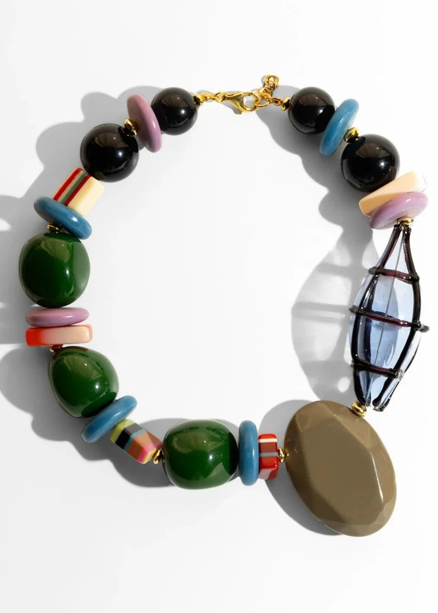 Murano Short Necklace with Beads