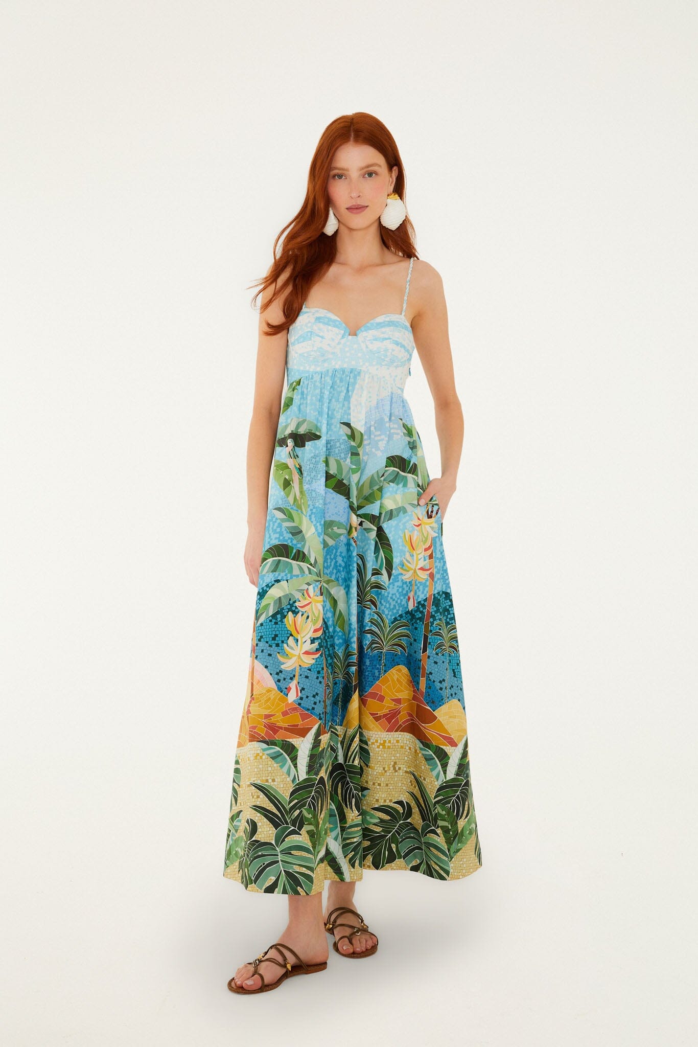 alemais sage midi dress Buy ALEMAIS Almais Sage Floral Midi Dress - Green At 30% Off