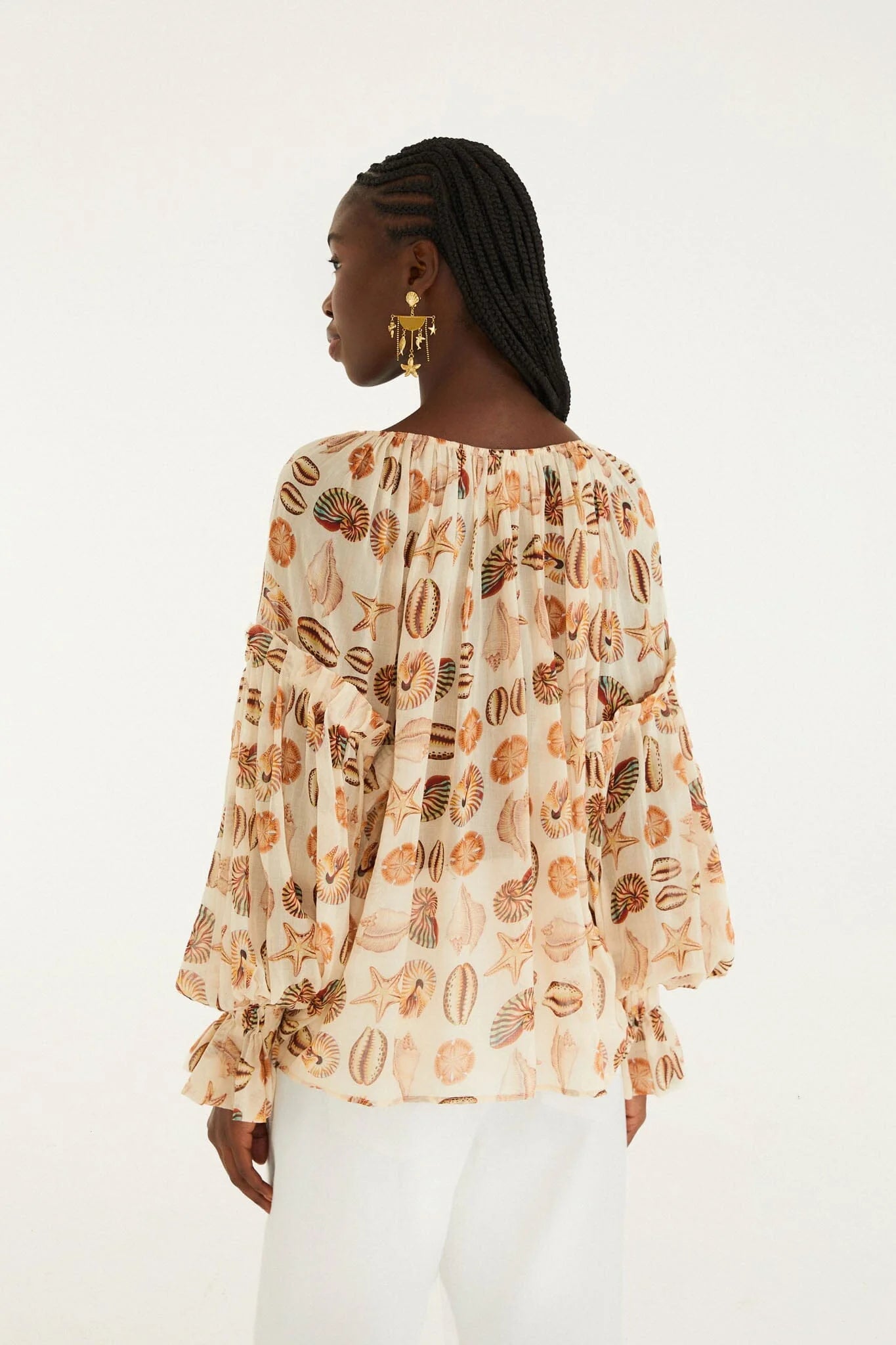 Marine Shells Sand Blouse