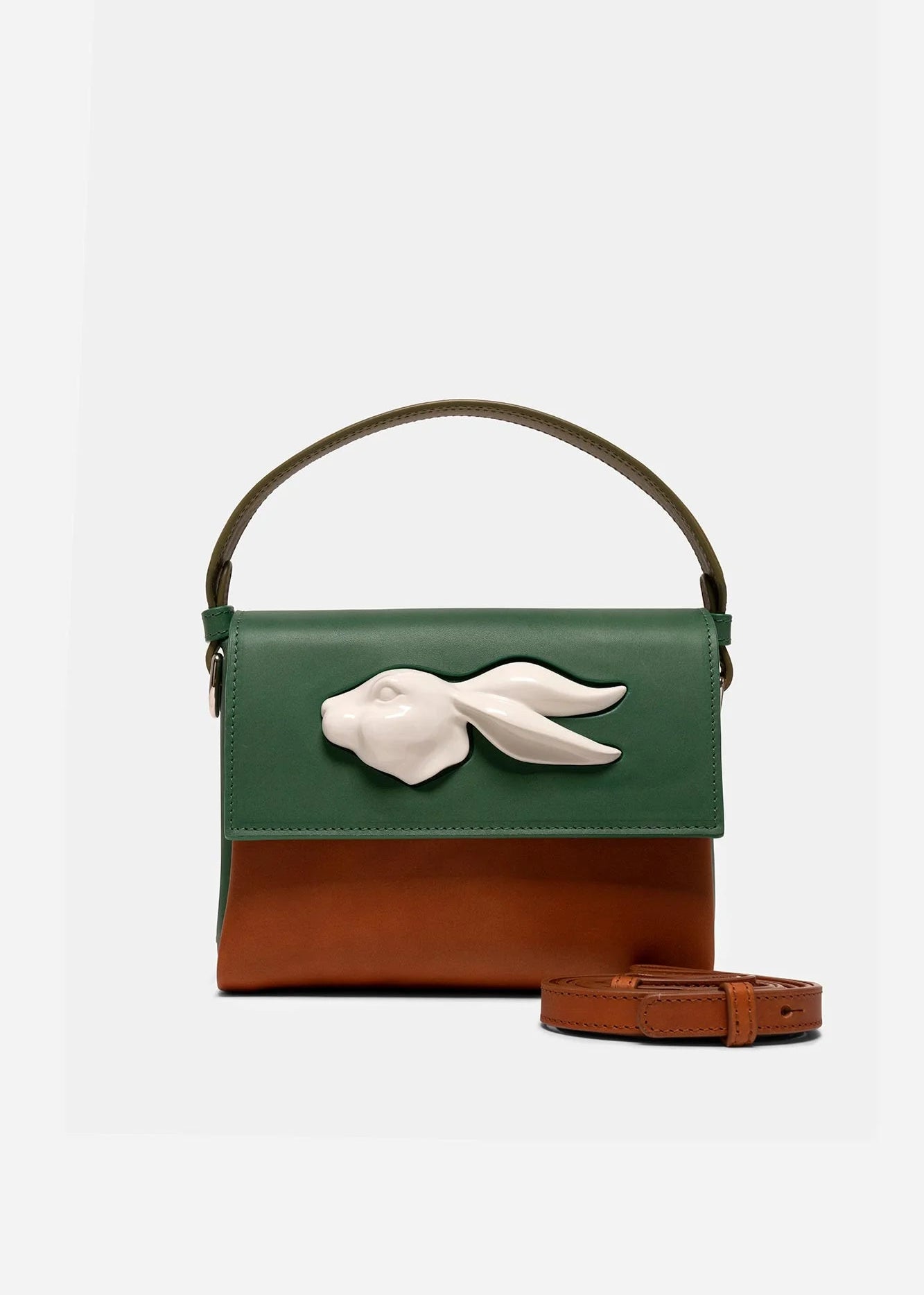 Flap Rabbit Head Bag Multi Forest