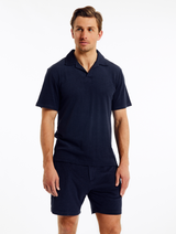 Faustino Terry Polo Navy Blue