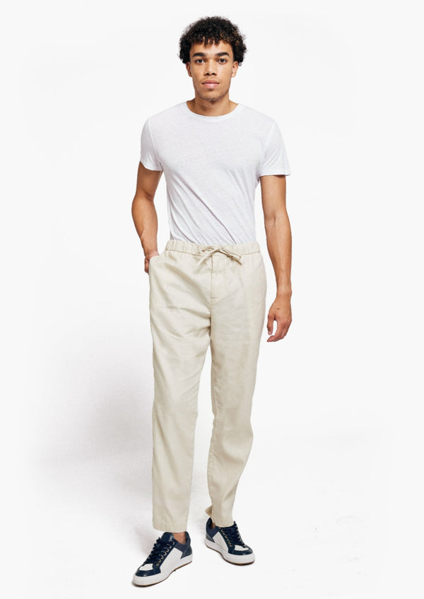 Oscar Str Linen Chinos Straw