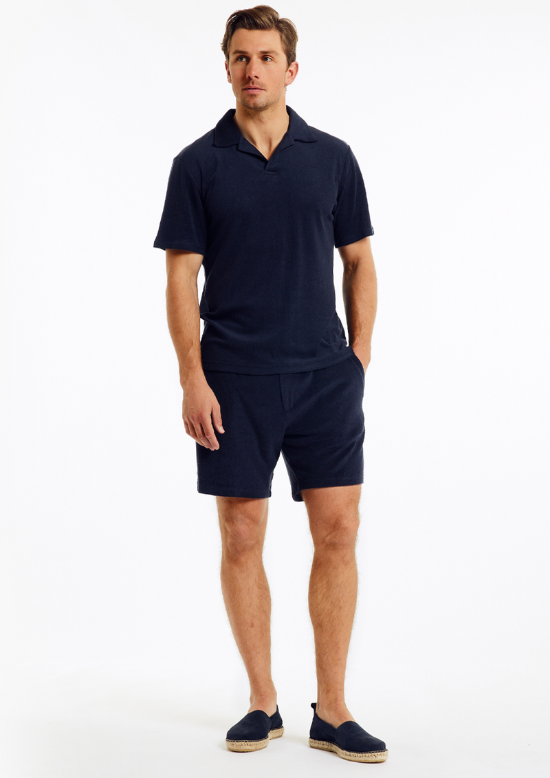Faustino Terry Polo Navy Blue