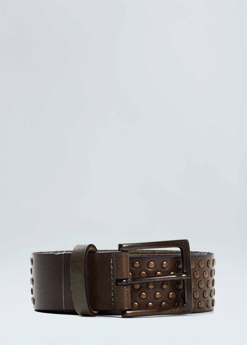 OSKLEN CINTO COURO TACHAS MASCULINO-JUST BRAZIL
