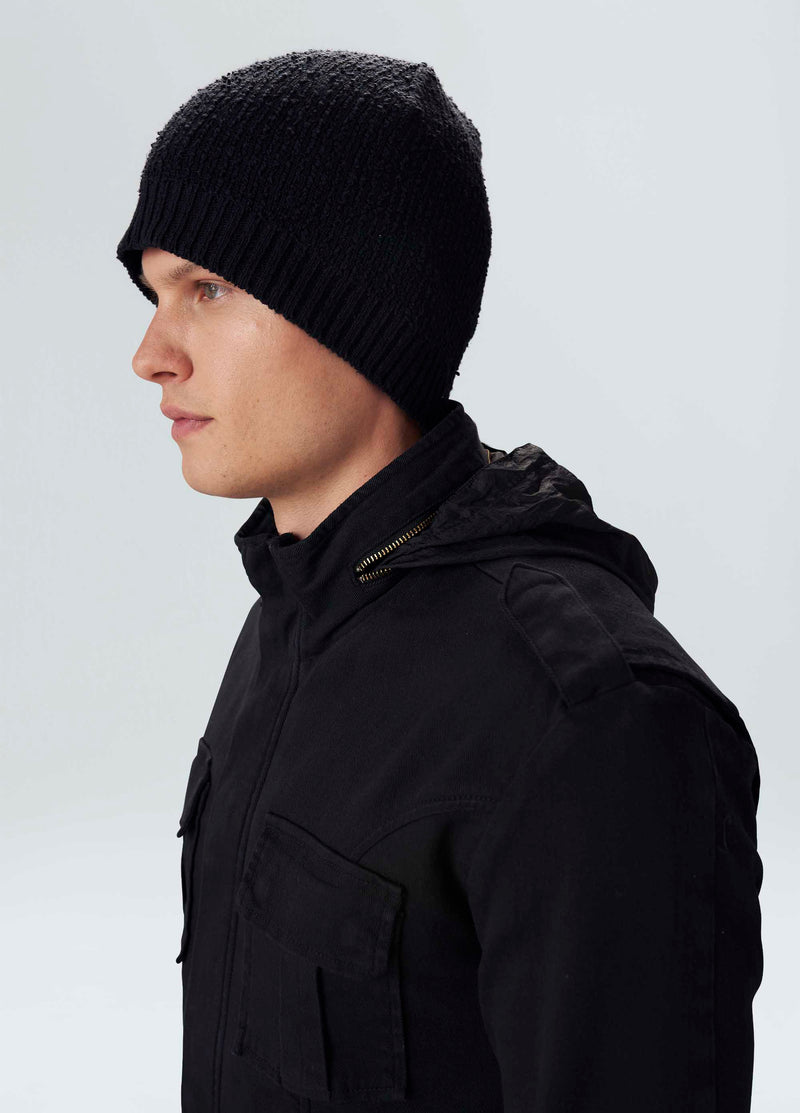 Mens Turtleneck Pockets Parka