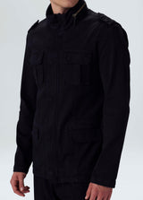 Mens Turtleneck Pockets Parka