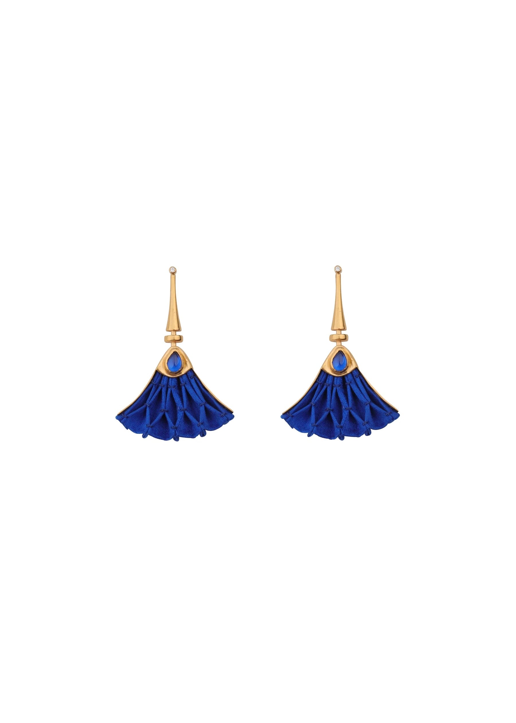Blue Lotus Earrings
