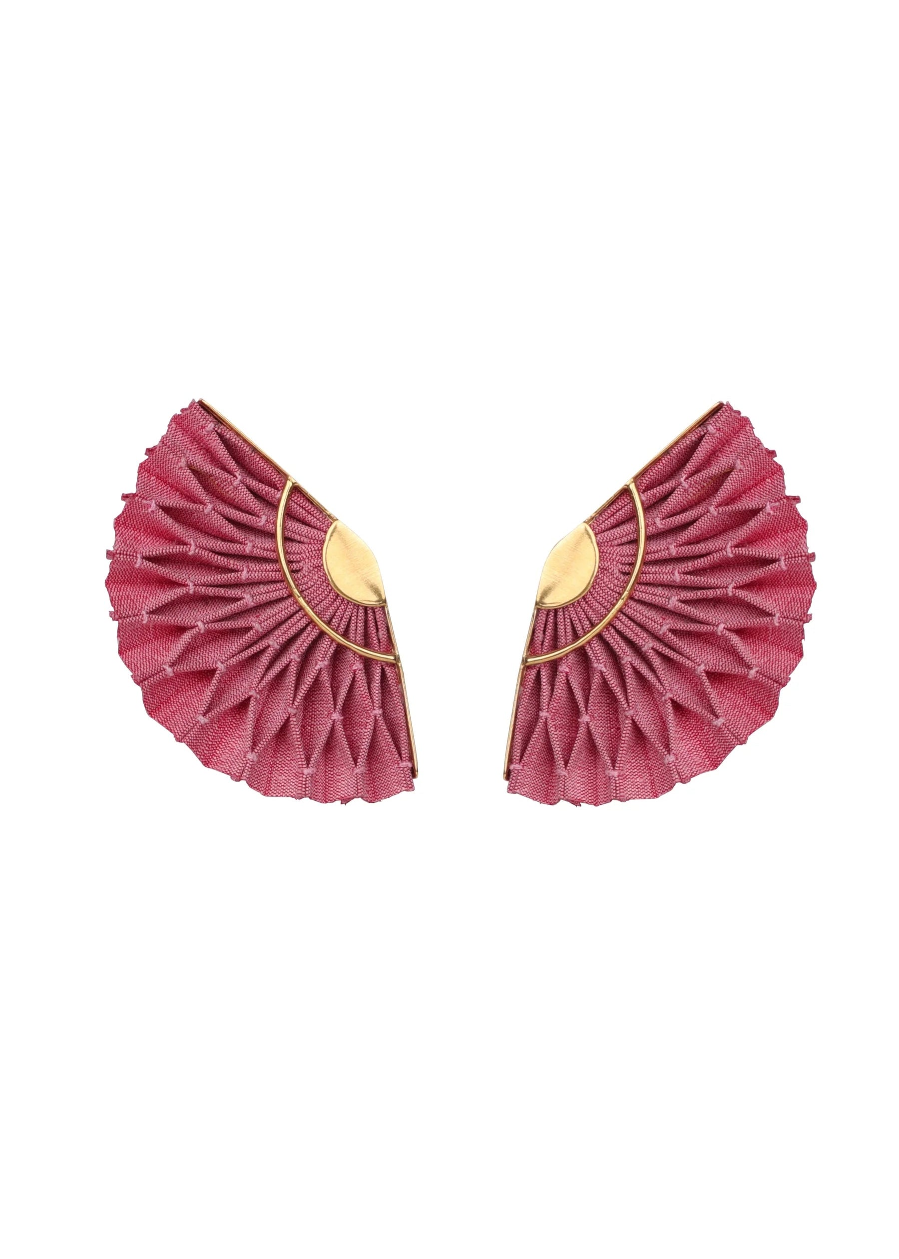 Kypseli Dusty Pink Fan Earrings