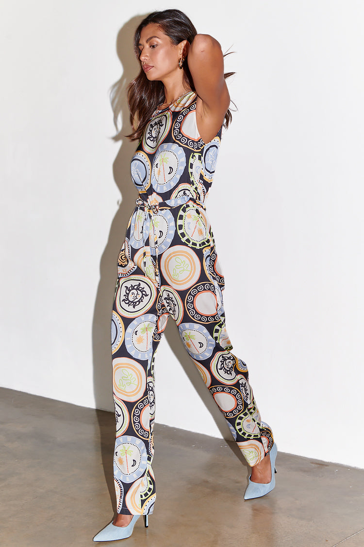 Black Mosaic Jumpsuit