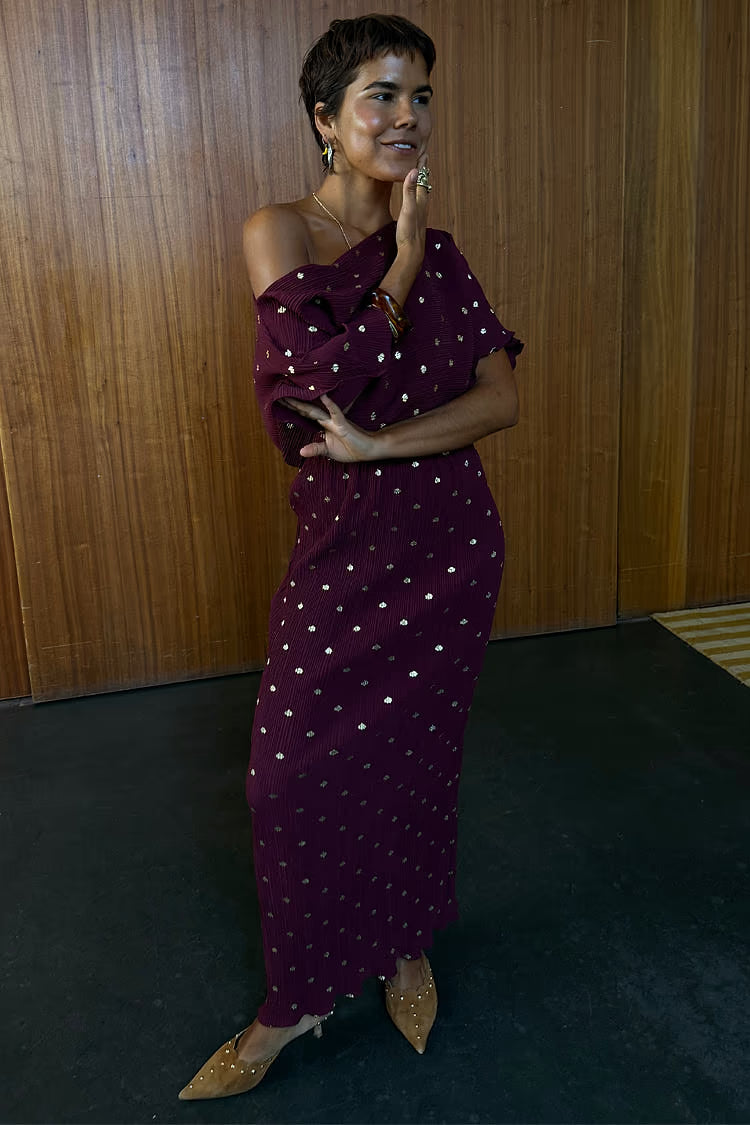 Burgundy Tilly Dress