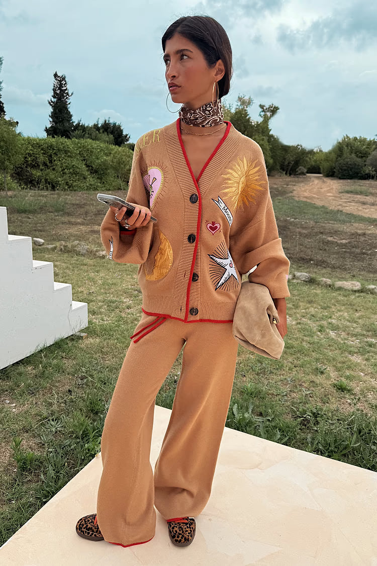 Camel Mystical Cardigan