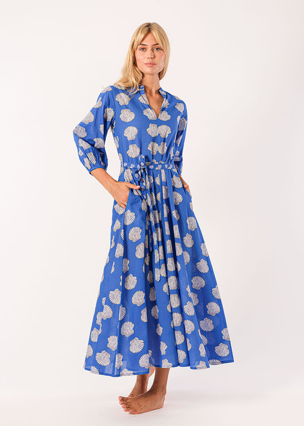 Marigold Blue Shells Dress