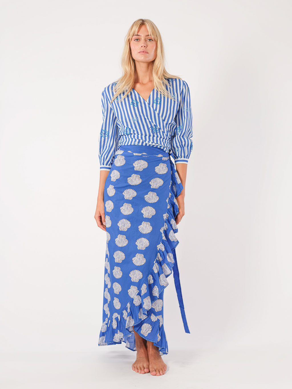 Mullein Blue Shells Skirt
