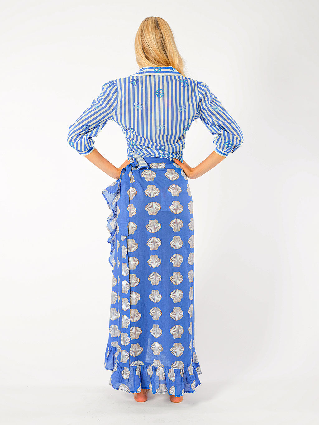 Mullein Blue Shells Skirt
