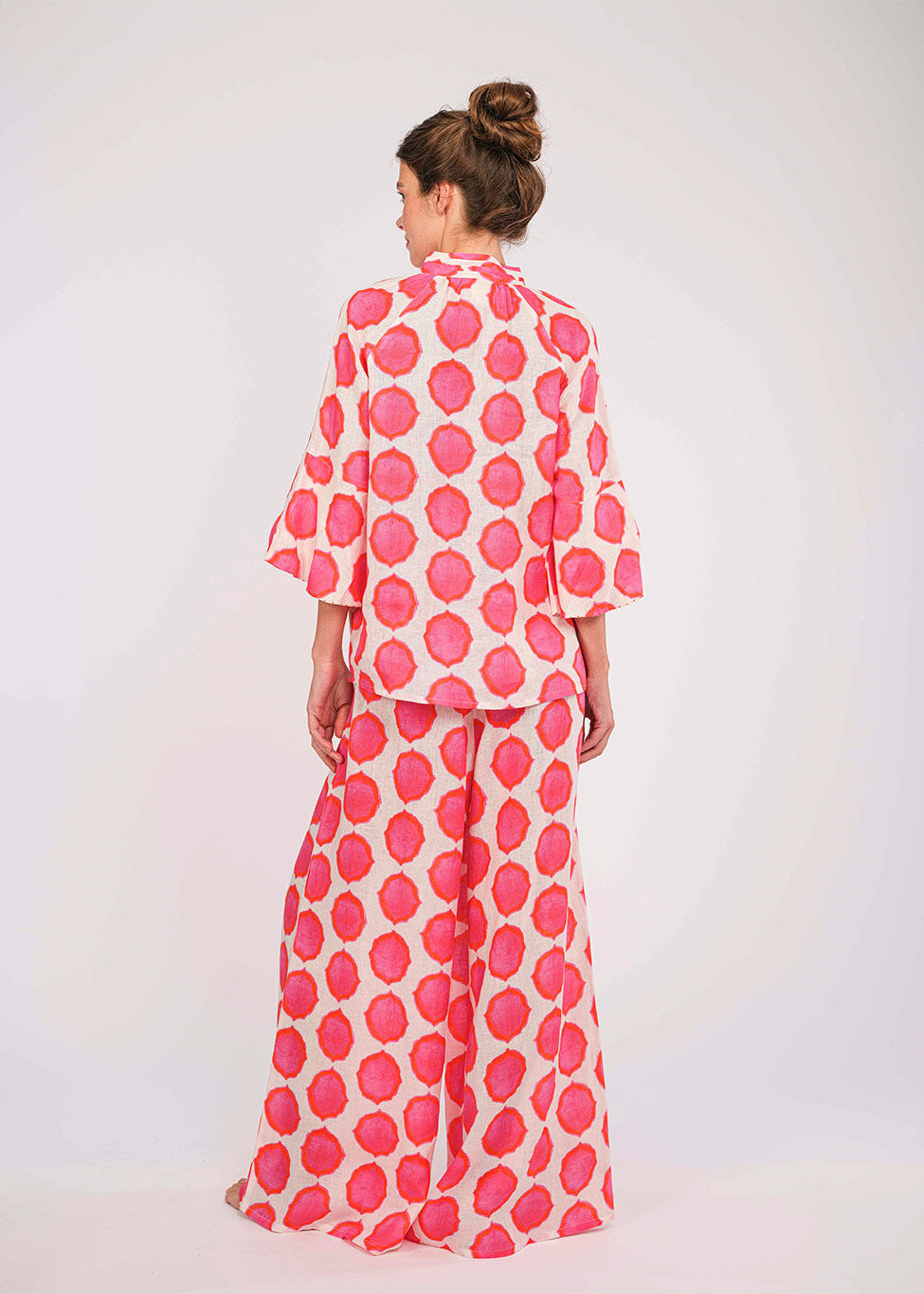 Majoran Ikat Pink Orange Pants