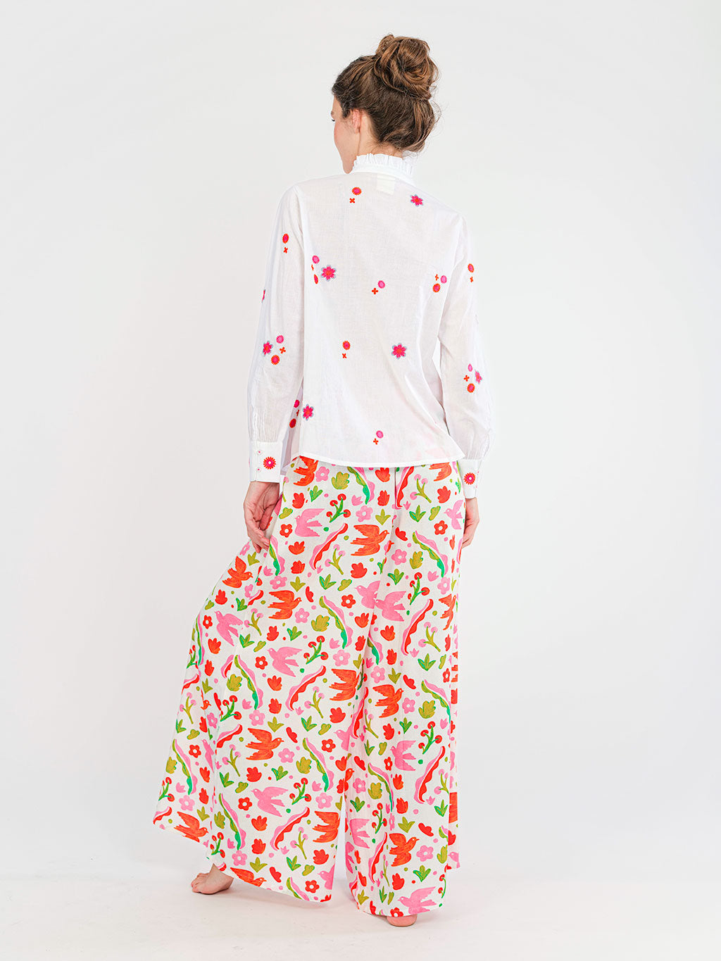 Nevis Mint White Blouse