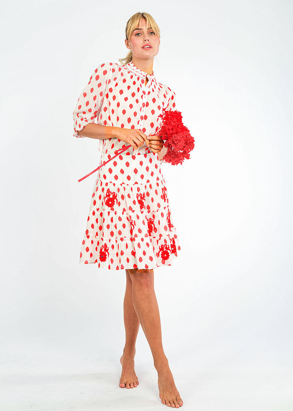 Bergamot Red Dots Blouse